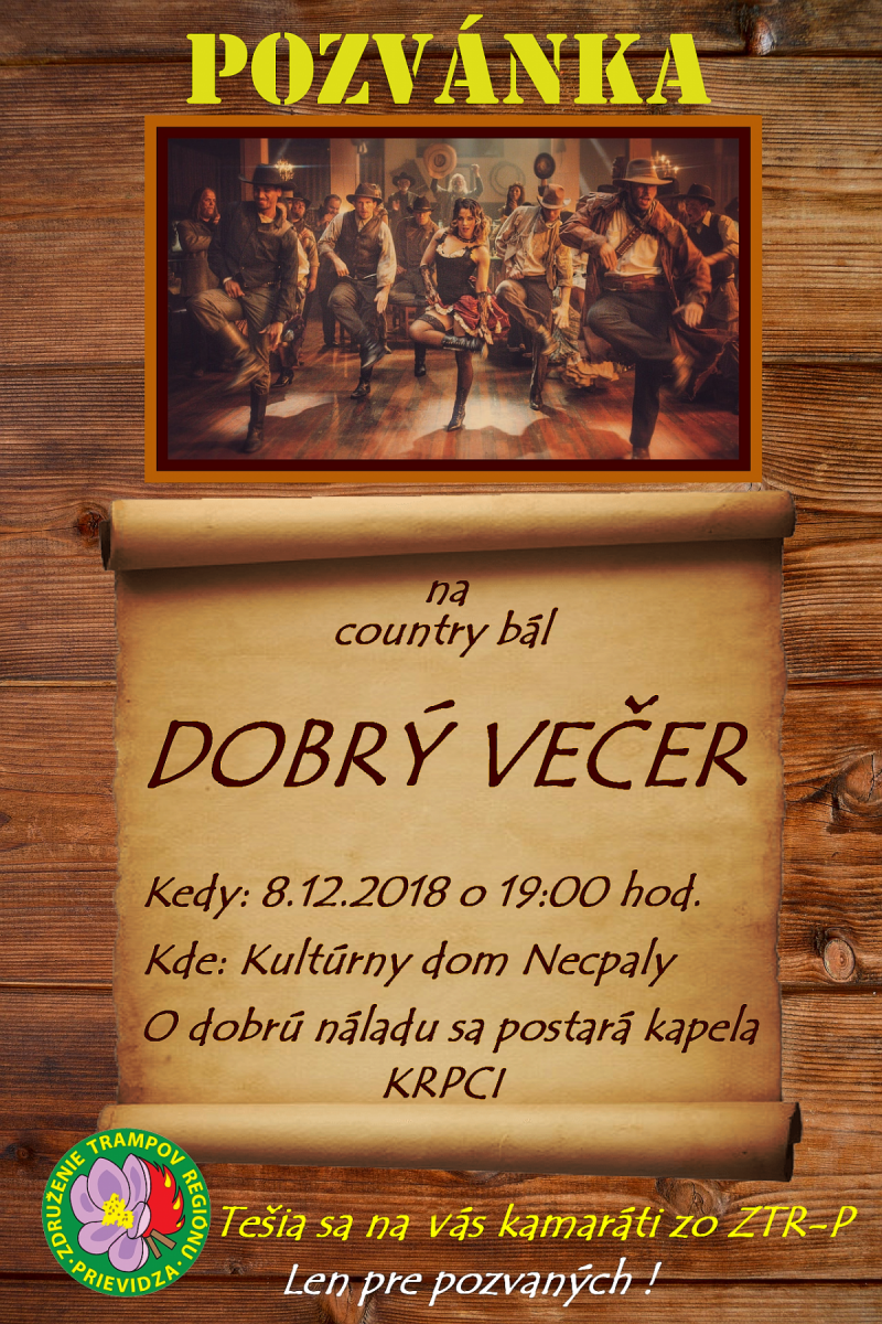 Country bál Dobrý večer 2018