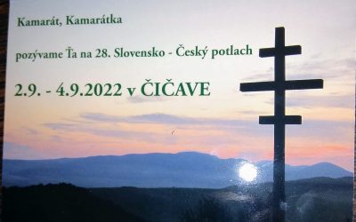 28. Slovensko – Český potlach  2.9. – 4.9. 2022 v Čičave