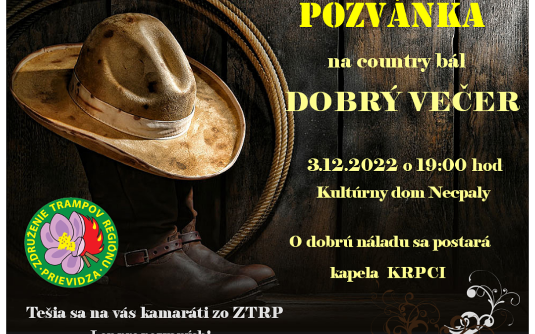 Country bál,,Dobrý večer“ 2022