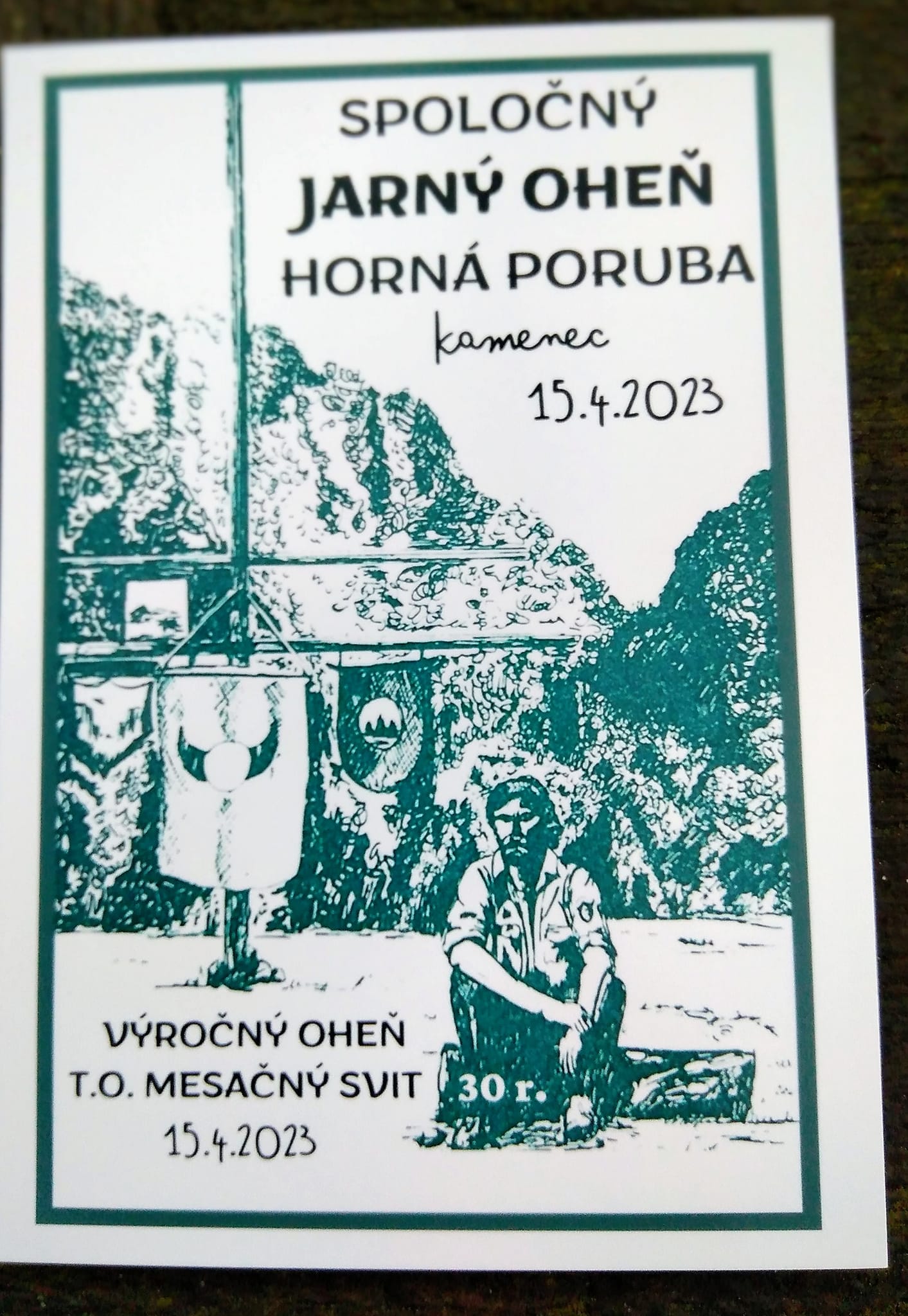 Spoločný jarný oheň Horná Poruba – Kamenec 15.04.2023