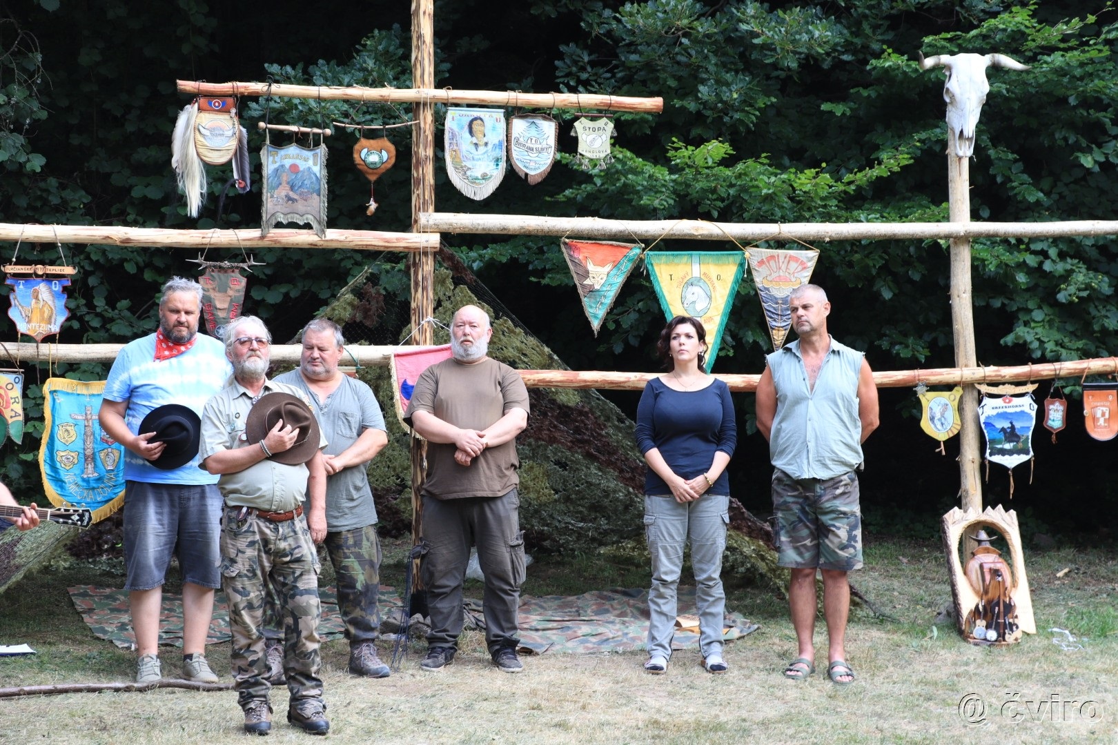 Výročný oheň handlovských trampských osád, Dvorana slávy 50.,Dakota 45.,Stopa 41.,Arkansas 37.,Šedivé ráno 26.,Vatovec 16. 24. – 29. 07. 2024 Camp Meteor