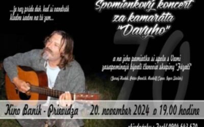 Spomienkový koncert za kamaráta Davyho 20.11.2024