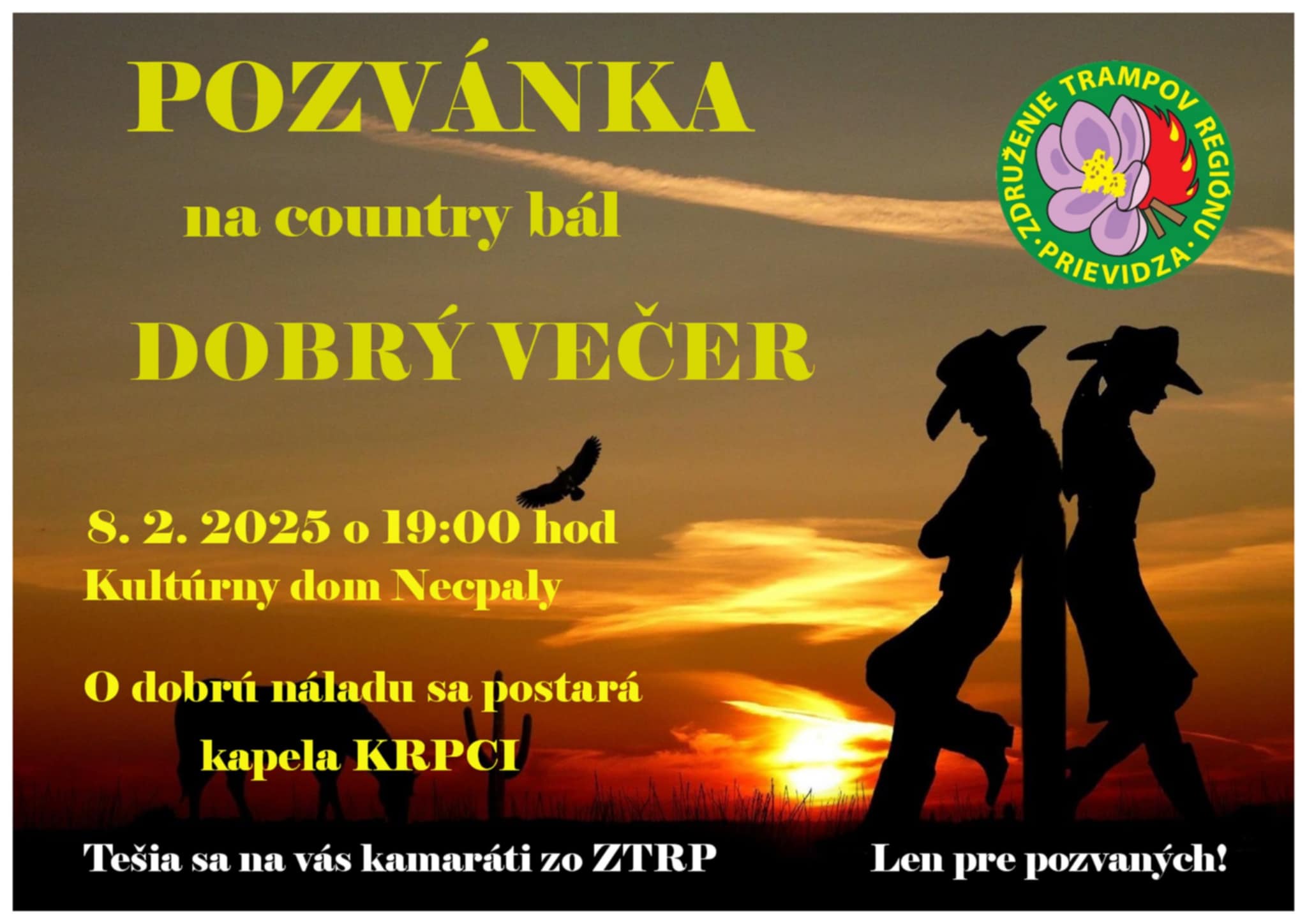 Country bál ,,Dobrý večer,, 2025