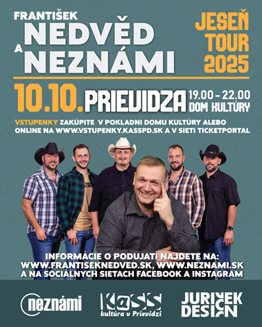 Koncert F.Nedvěd ml. a NEZNÁMI v Prievidzi