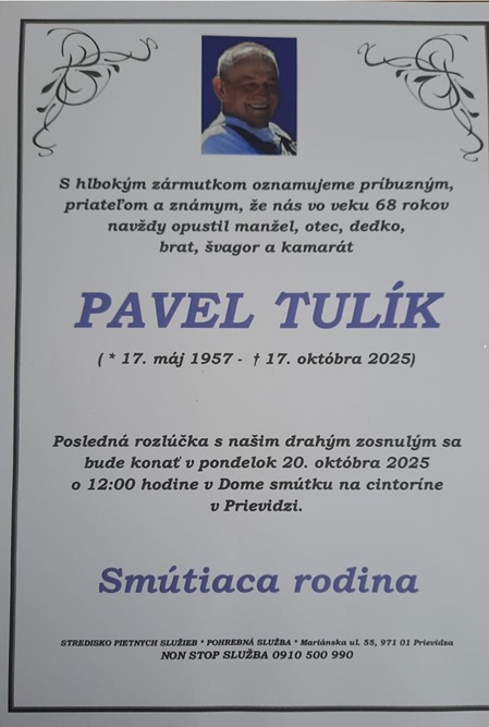 Na večný vander odišiel kamarát Pavel,,Wandel,, Tulík z T.O. LOVCI