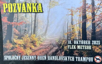 Spoločný jesenný oheň Handlovských trampov  18.10.2025 flek Meteor