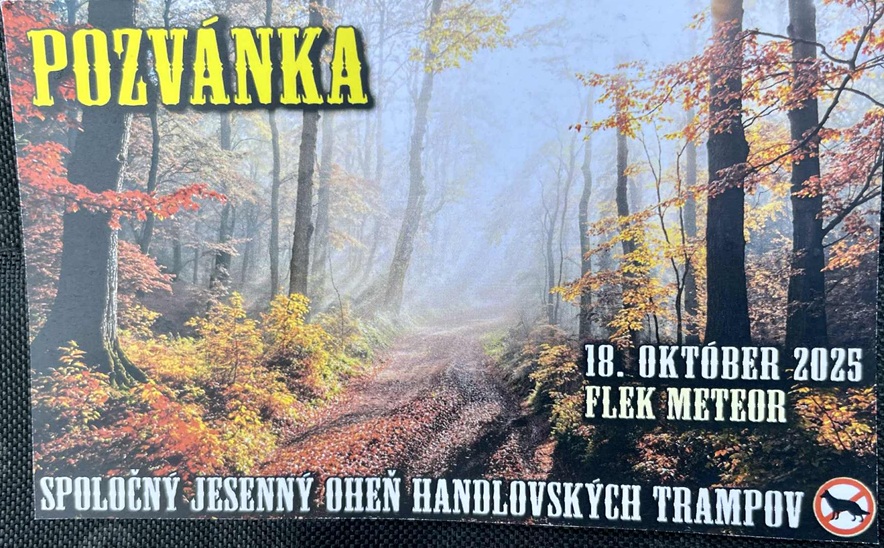 Spoločný jesenný oheň Handlovských trampov 18.10.2025 flek Meteor