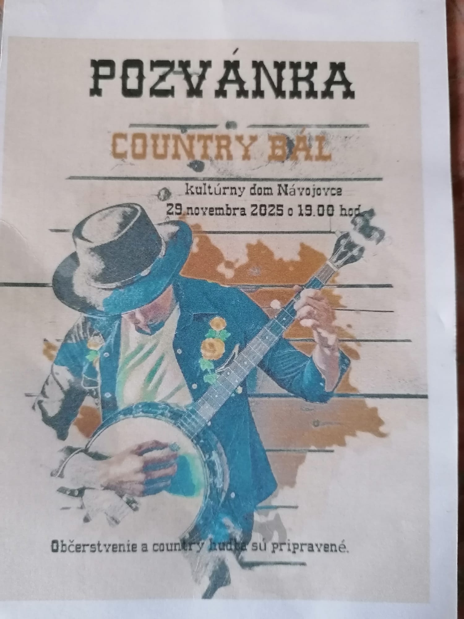 Country bál Návojovce 19.11.2025