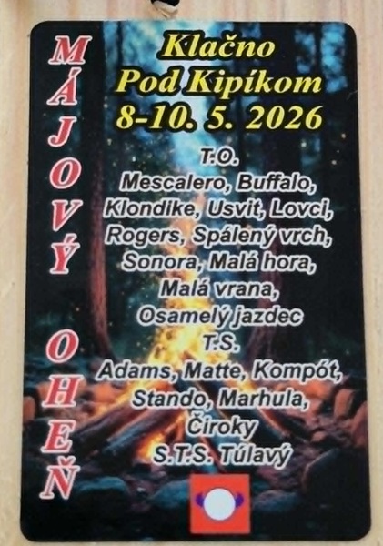 Májový oheň – Klačno pod Kipíkom 8. – 10. 05. 2026