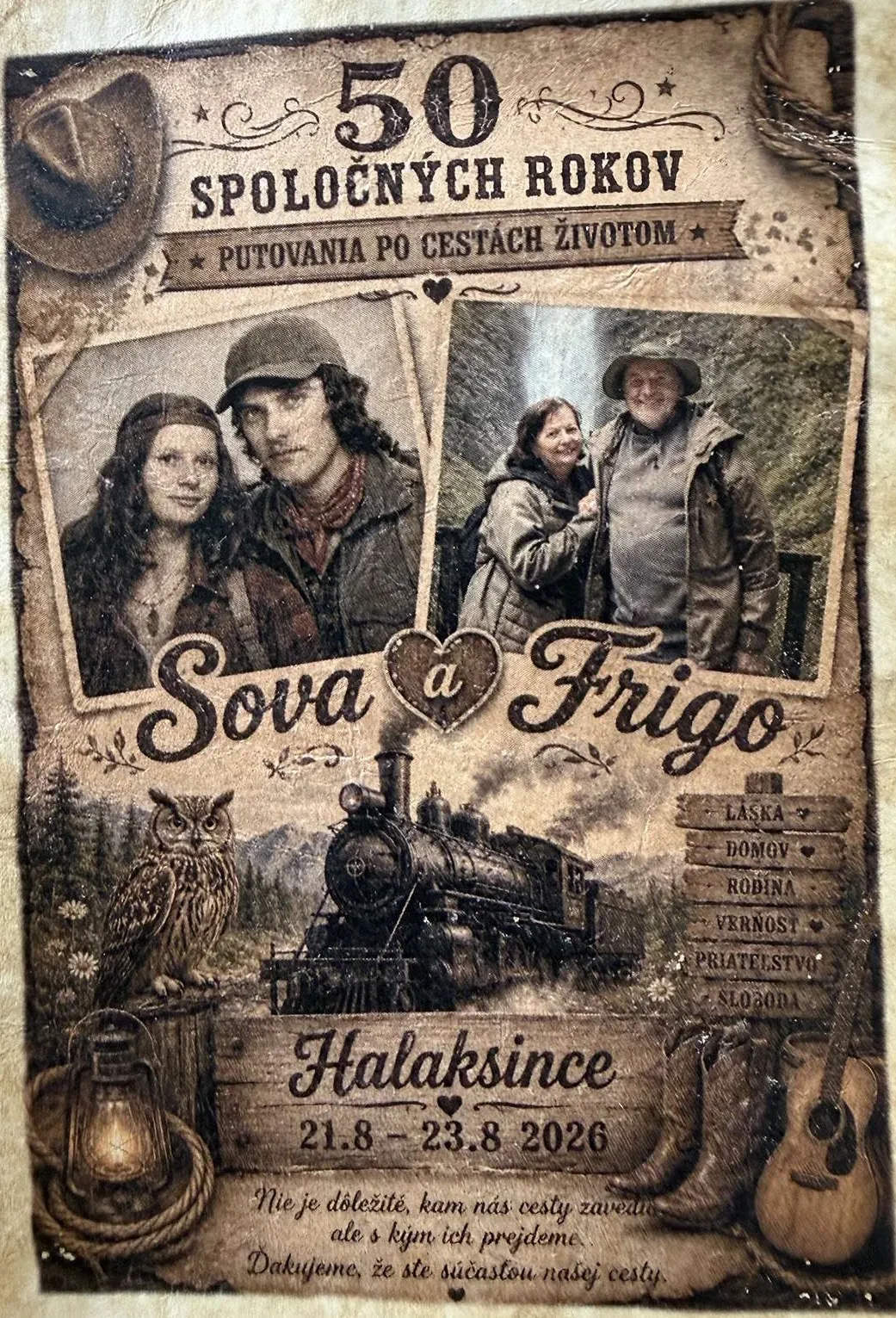 50 rokov spolu – Frigo a Sova ❤️🏕️