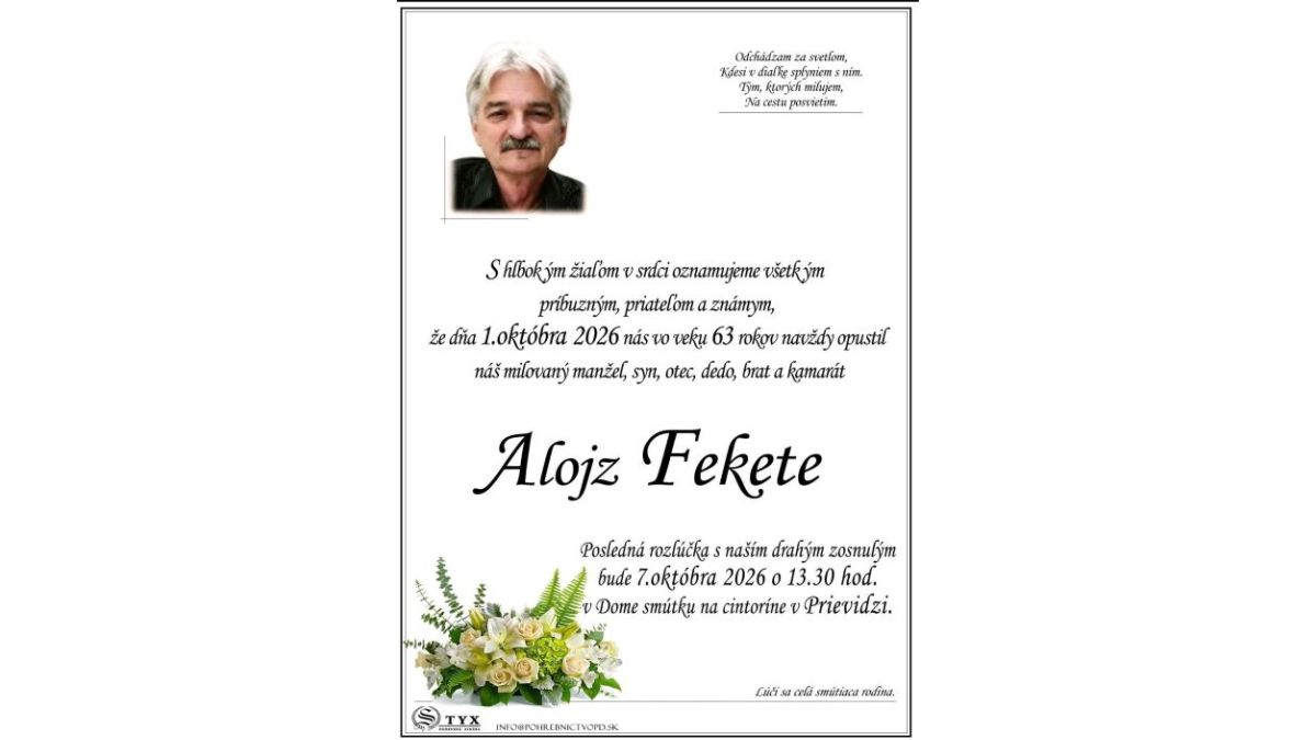 01.10. 2026 na posledný vander odišiel náš kamarát a člen ZTR-P Alojz„Bamby“Fekete z T.O. Osamelý Jazdec . Ahoj kamarát